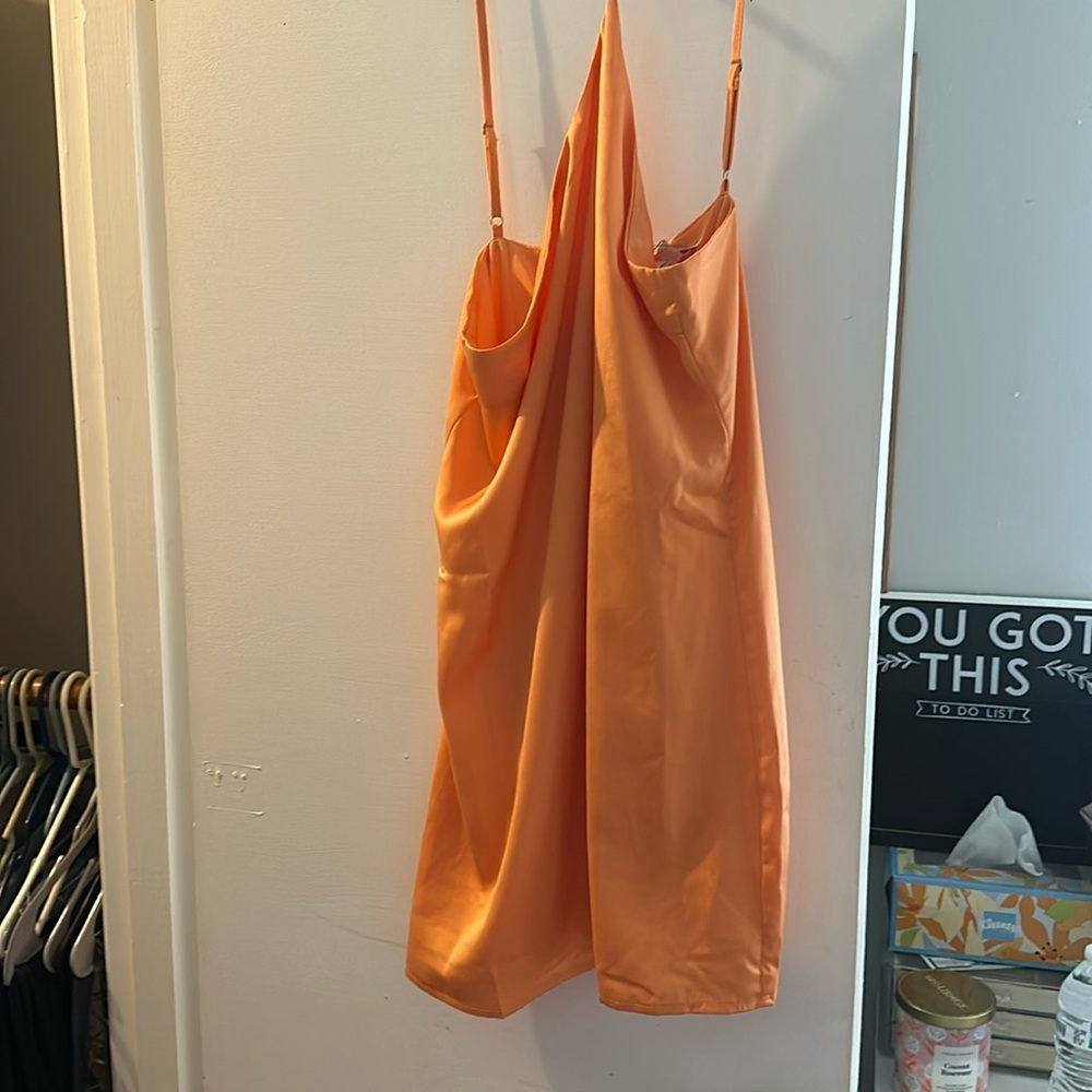 Orange Cloud Ten Mini Dress